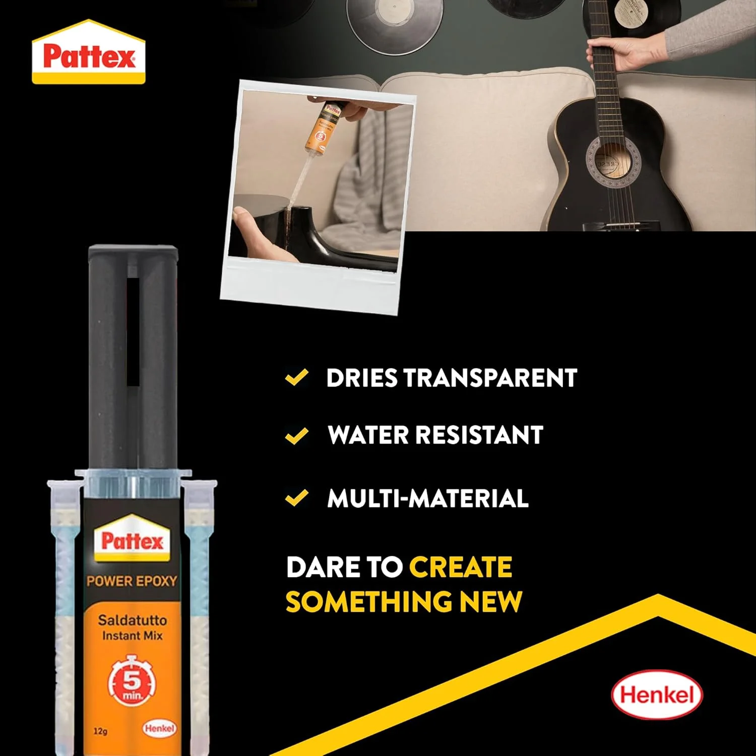 چسب اپوکسی یونیورسال پاتکس پاور سرنگی | با سرنگ مخلوط کننده فوری مناسب | مقاوم در برابر آب و دما | سازگار با فلز، سرامیک، شیشه و چوب | استفاده در فضای داخلی و خارجی | 11 میلی لیتر (بسته 1 عددی) چسب اپوکسی یونیورسال پاتکس پاور سرنگی | با سرنگ مخلوط کننده فوری مناسب | مقاوم در برابر آب و دما | سازگار با فلز، سرامیک، شیشه و چوب | استفاده در فضای داخلی و خارجی | 11 میلی لیتر (بسته 1 عددی)