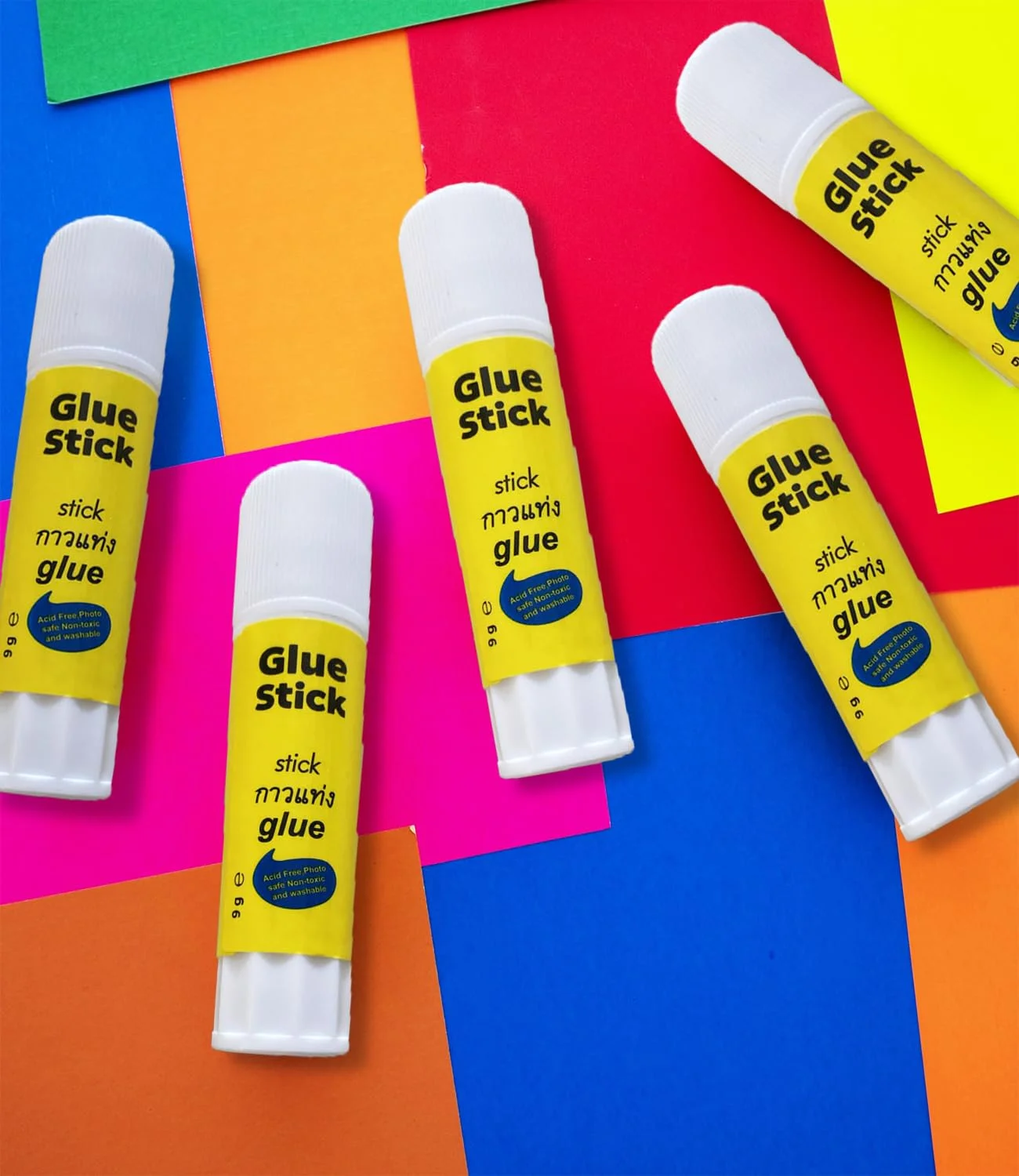 چسب ماتیکی دائمی 9 گرمی - بسته 24 عددی (مجموع 216 گرم) - چسبندگی قوی، خشک شدن سریع، غیر سمی، بدون حلال، چسب قابل شستشو - ایمن برای کودکان و بزرگسالان، ایده آل برای مدرسه، دفتر، صنایع دستی و پروژه های خانگی