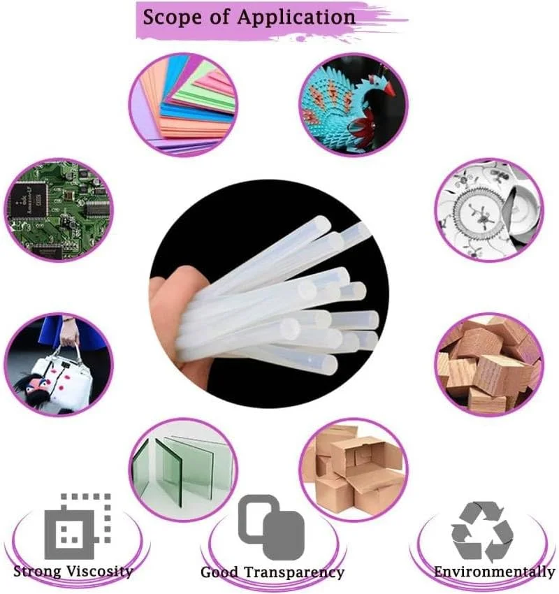 چسب ماتیکی شفاف برای کارهای دستی، پروژه‌های مدرسه و استفاده اداری (بسته 10 عددی)