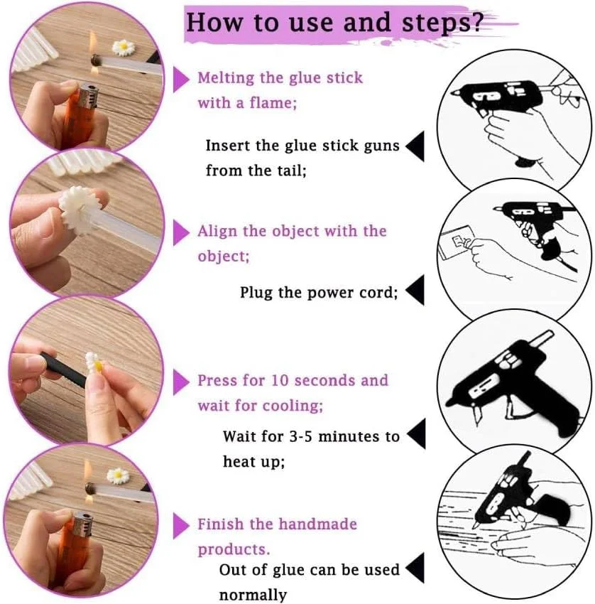 چسب ماتیکی شفاف برای کارهای دستی، پروژه‌های مدرسه و استفاده اداری (بسته 10 عددی)