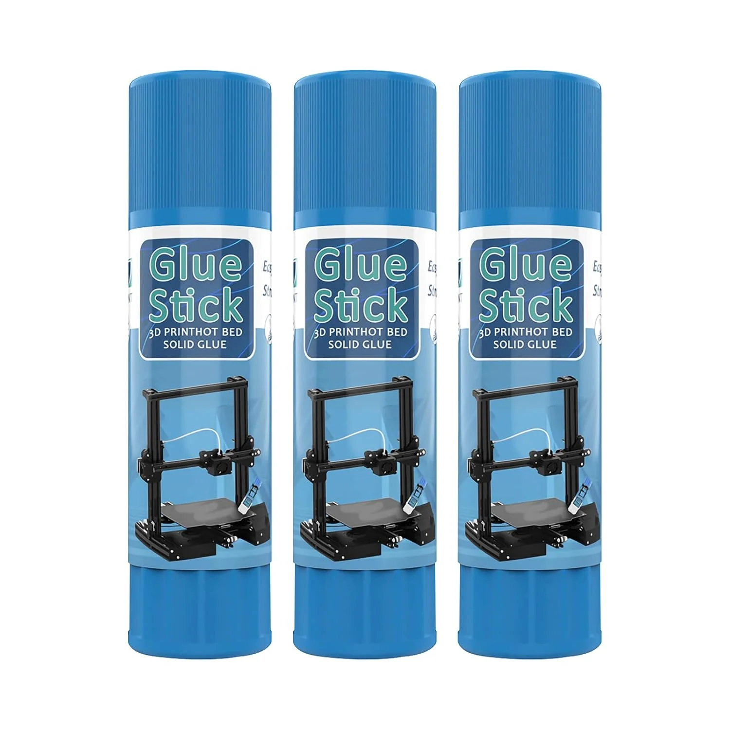 چسب جامد PVP قابل شستشو برای صفحه شیشه ای بستر گرم چاپگر سه بعدی، جدا کردن آسان 3 عدد چسب جامد PVP قابل شستشو برای صفحه شیشه ای بستر گرم چاپگر سه بعدی، جدا کردن آسان 3 عدد