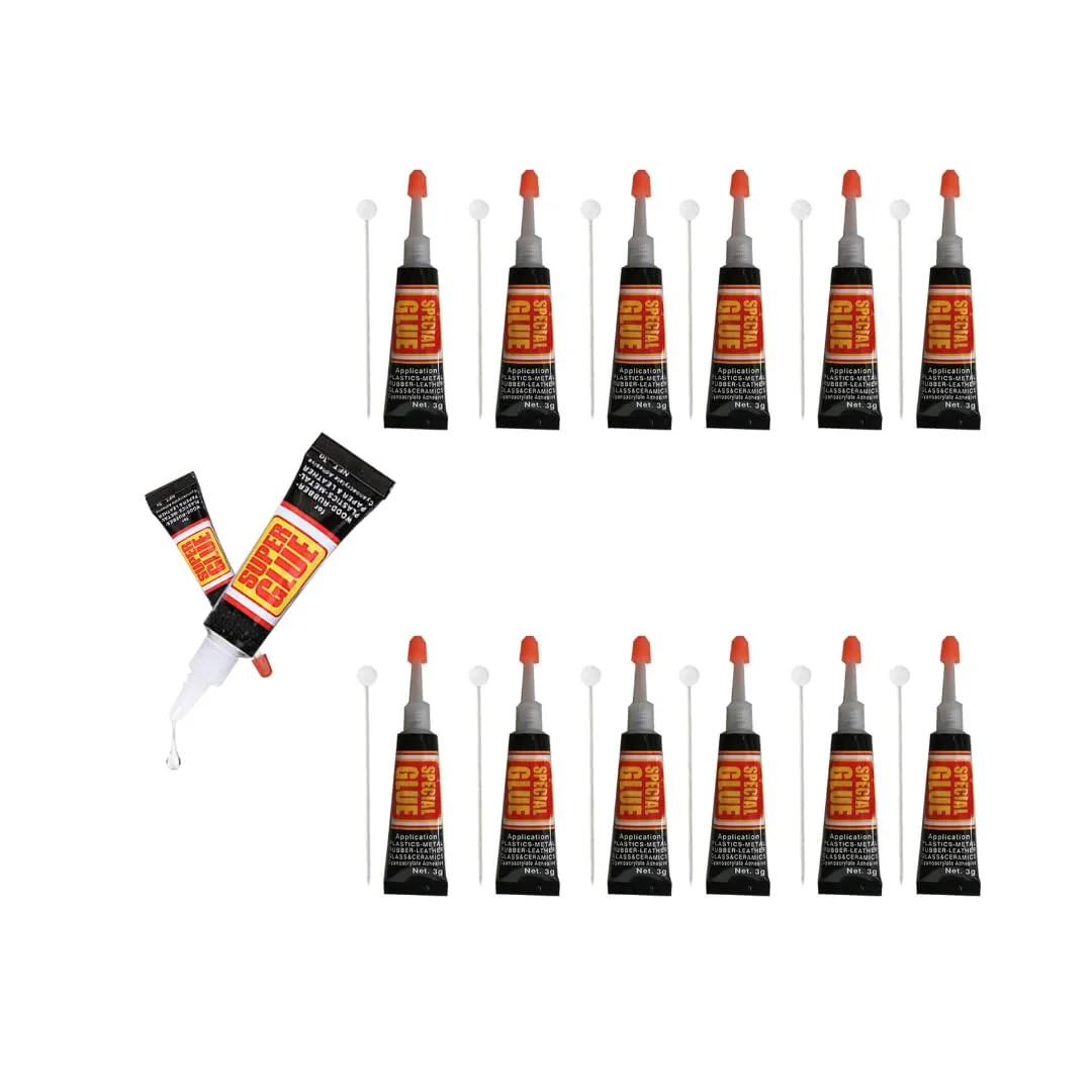 چسب قطره ای پریمبلی بسته 12 عددی (3 گرمی) + سوزن باز کننده + اپلیکاتور دقیق | چسب قوی و فوری برای اتصال فلز، شیشه، پلاستیک، چوب و صنایع دستی و تعمیرات چند منظوره چسب قطره ای پریمبلی بسته 12 عددی (3 گرمی) + سوزن باز کننده + اپلیکاتور دقیق | چسب قوی و فوری برای اتصال فلز، شیشه، پلاستیک، چوب و صنایع دستی و تعمیرات چند منظوره