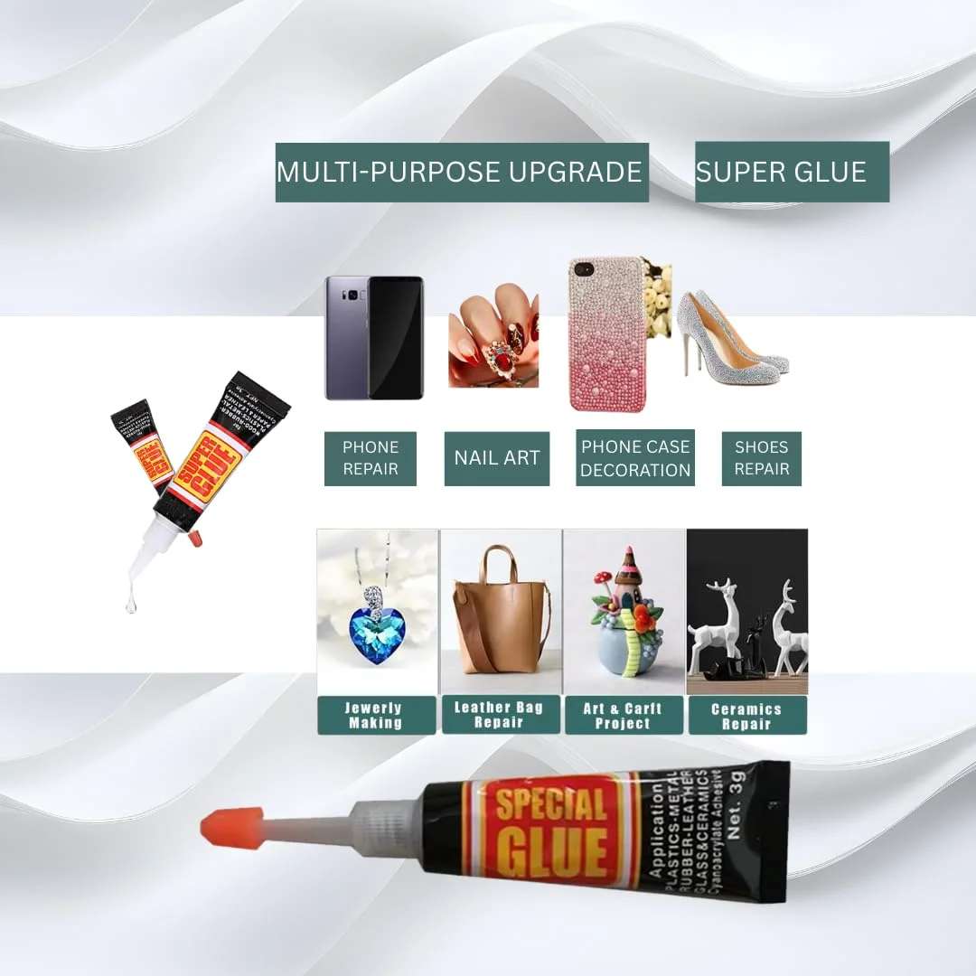 چسب قطره ای 20 گرمی - چسب سیانوآکریلات برای پلاستیک، چوب، فلز، چینی، لاستیک و موارد دیگر - اتصال فوری، خشک شدن سریع، چسب فوق العاده قوی، چسب تعمیراتی چسب قطره ای 20 گرمی - چسب سیانوآکریلات برای پلاستیک، چوب، فلز، چینی، لاستیک و موارد دیگر - اتصال فوری، خشک شدن سریع، چسب فوق العاده قوی، چسب تعمیراتی