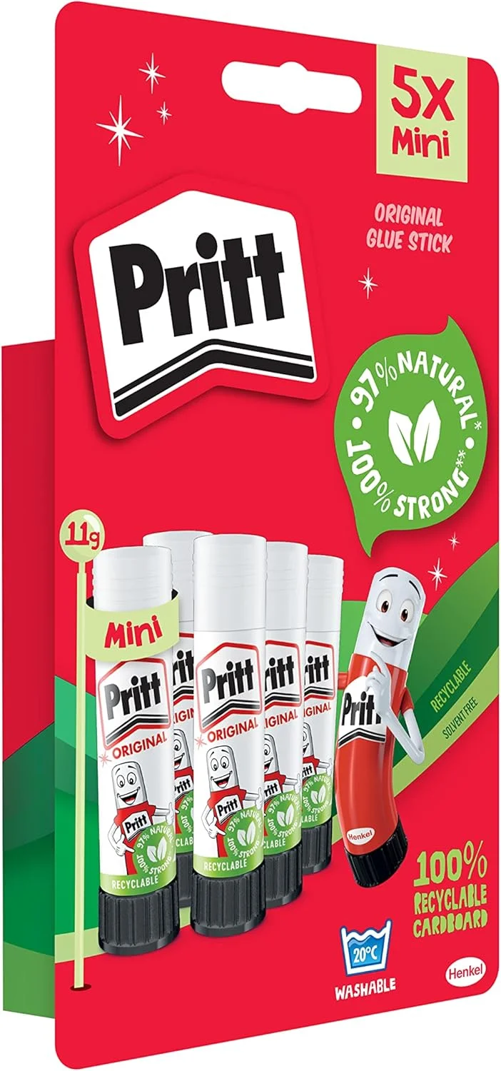 چسب ماتیکی پریت، چسب کاردستی ایمن و مناسب کودکان برای فعالیت های هنری و کاردستی، چسبندگی قوی برای لوازم مدرسه و اداری، 5 عدد چسب 11 گرمی پریت چسب ماتیکی پریت، چسب کاردستی ایمن و مناسب کودکان برای فعالیت های هنری و کاردستی، چسبندگی قوی برای لوازم مدرسه و اداری، 5 عدد چسب 11 گرمی پریت