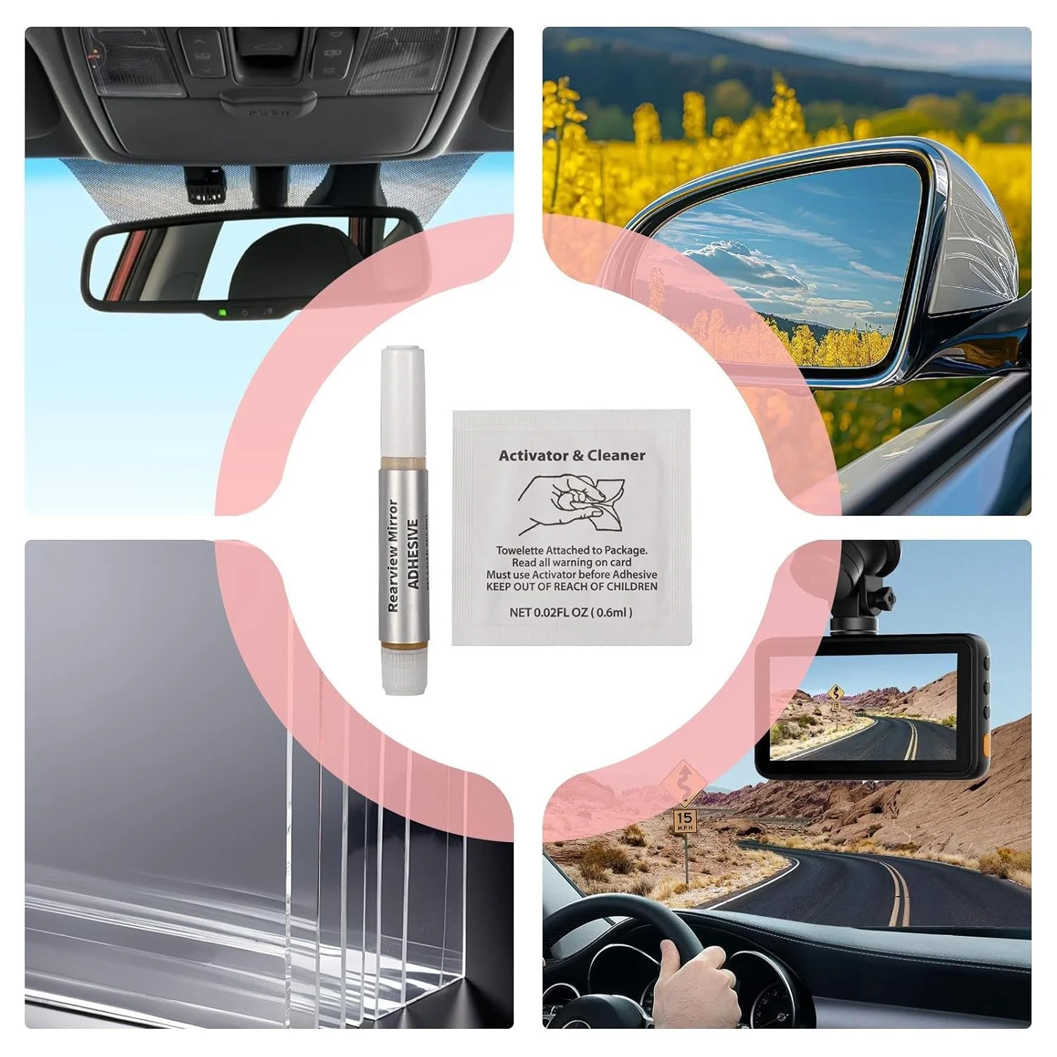 چسب آینه بغل خودرو | چسب ساختمانی آینه | چسب داخلی سریع، بادوام و بسیار قوی برای شیشه و فلز چسب آینه بغل خودرو | چسب ساختمانی آینه | چسب داخلی سریع، بادوام و بسیار قوی برای شیشه و فلز