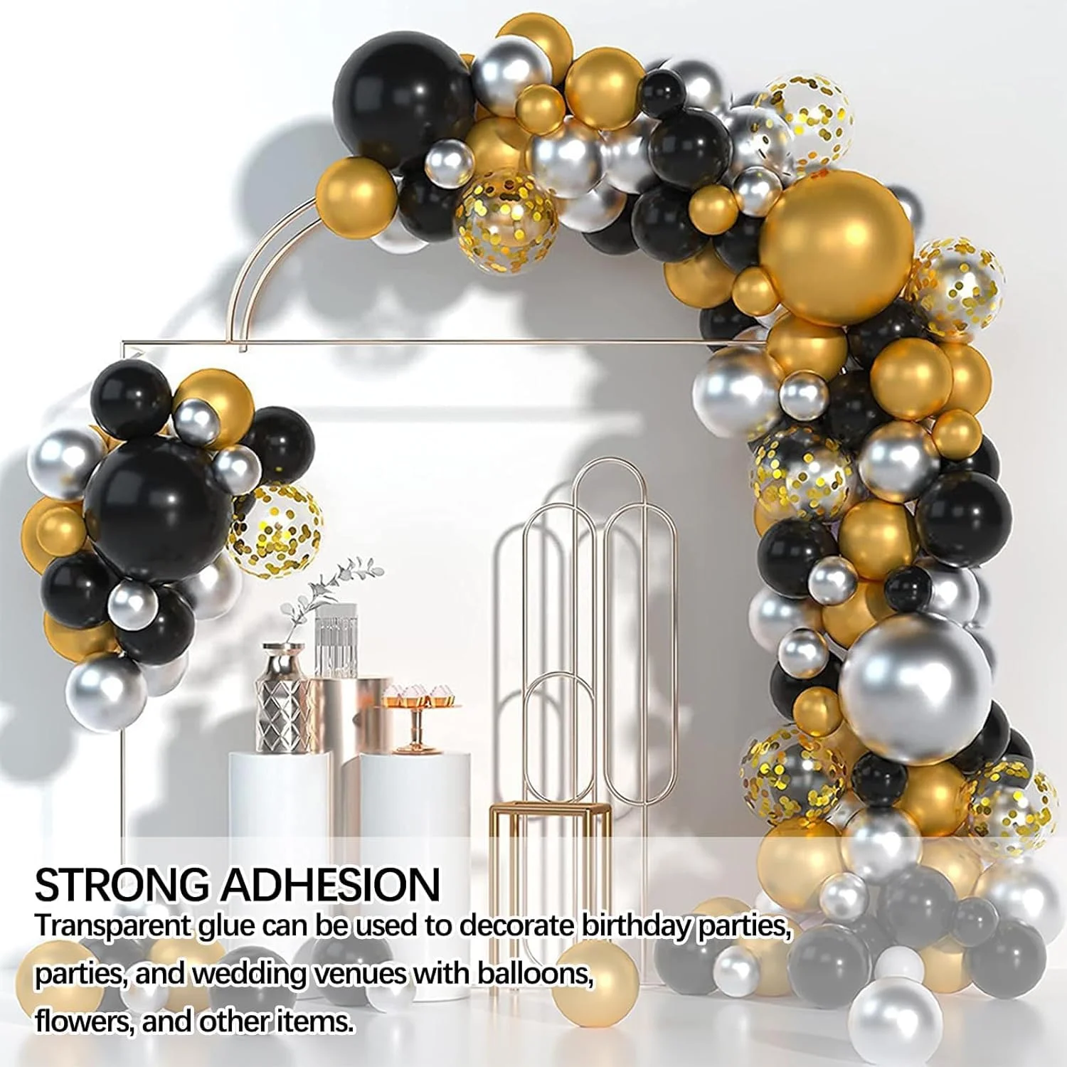 ۳۰۰ عدد چسب ژله ای شفاف موزه، چسب پوستر، چسب دو طرفه بدون اثر، نقاط چسبی برای صنایع دستی، بادکنک، تزئینات جشن