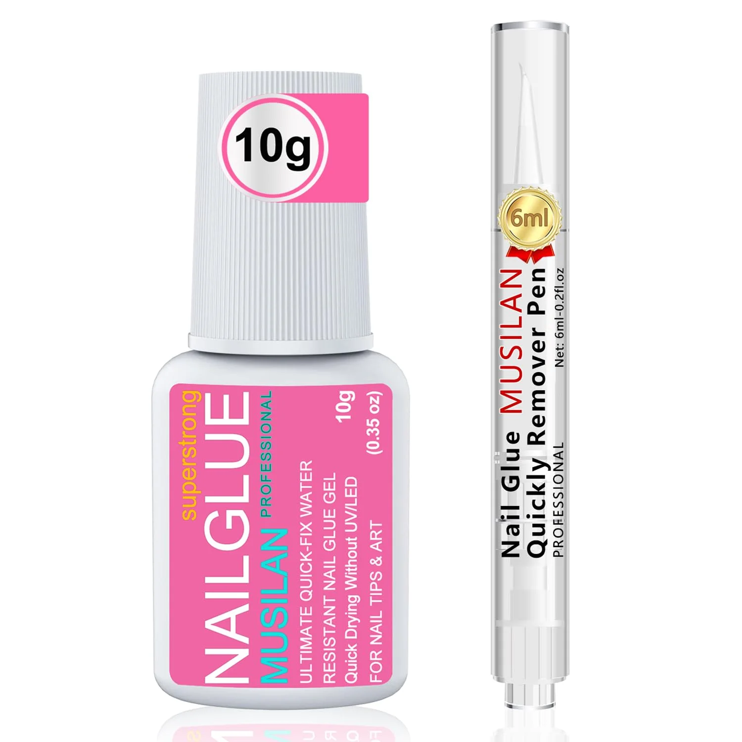 چسب ژل ناخن جامد 10 گرمی با قلم پاک کننده چسب 6 میلی لیتری، چسب ژل ناخن فوق العاده قوی برای ناخن های مصنوعی بدون نیاز به لامپ UV، قلم حذف چسب نوک ناخن حرفه ای با طراحی 3 در 1 چسب ژل ناخن جامد 10 گرمی با قلم پاک کننده چسب 6 میلی لیتری، چسب ژل ناخن فوق العاده قوی برای ناخن های مصنوعی بدون نیاز به لامپ UV، قلم حذف چسب نوک ناخن حرفه ای با طراحی 3 در 1
