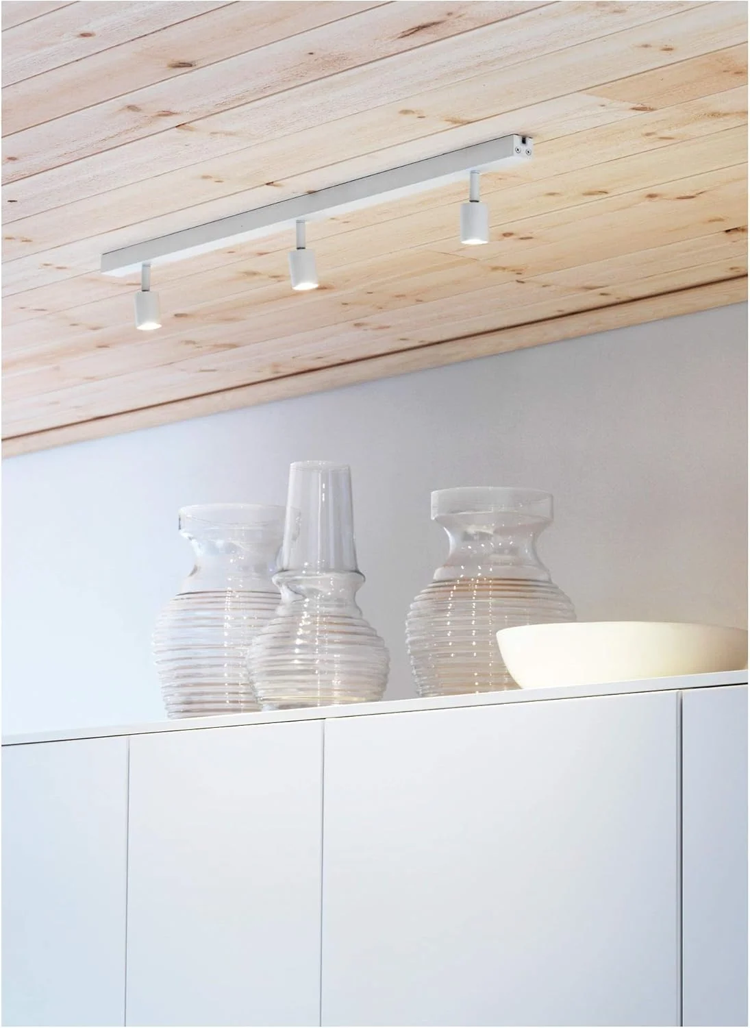 چراغ سقفی سه شاخه ال ای دی IKEA 002.381.44 Bäve، سفید