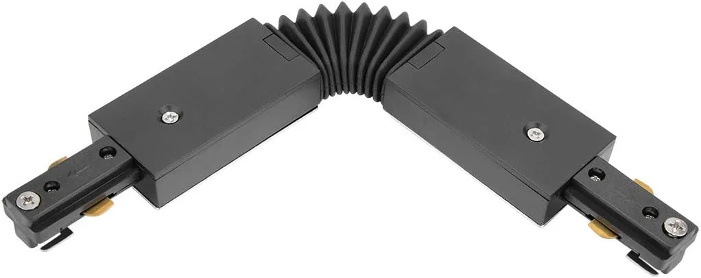 اتصال دهنده ریل چراغ های ریلی 3 سیمه، زاویه دار، انعطاف پذیر، نصب آسان، مشکی اتصال دهنده ریل چراغ های ریلی 3 سیمه، زاویه دار، انعطاف پذیر، نصب آسان، مشکی