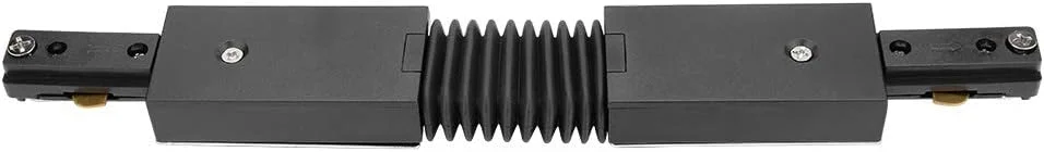 اتصال دهنده ریل چراغ های ریلی 3 سیمه، زاویه دار، انعطاف پذیر، نصب آسان، مشکی