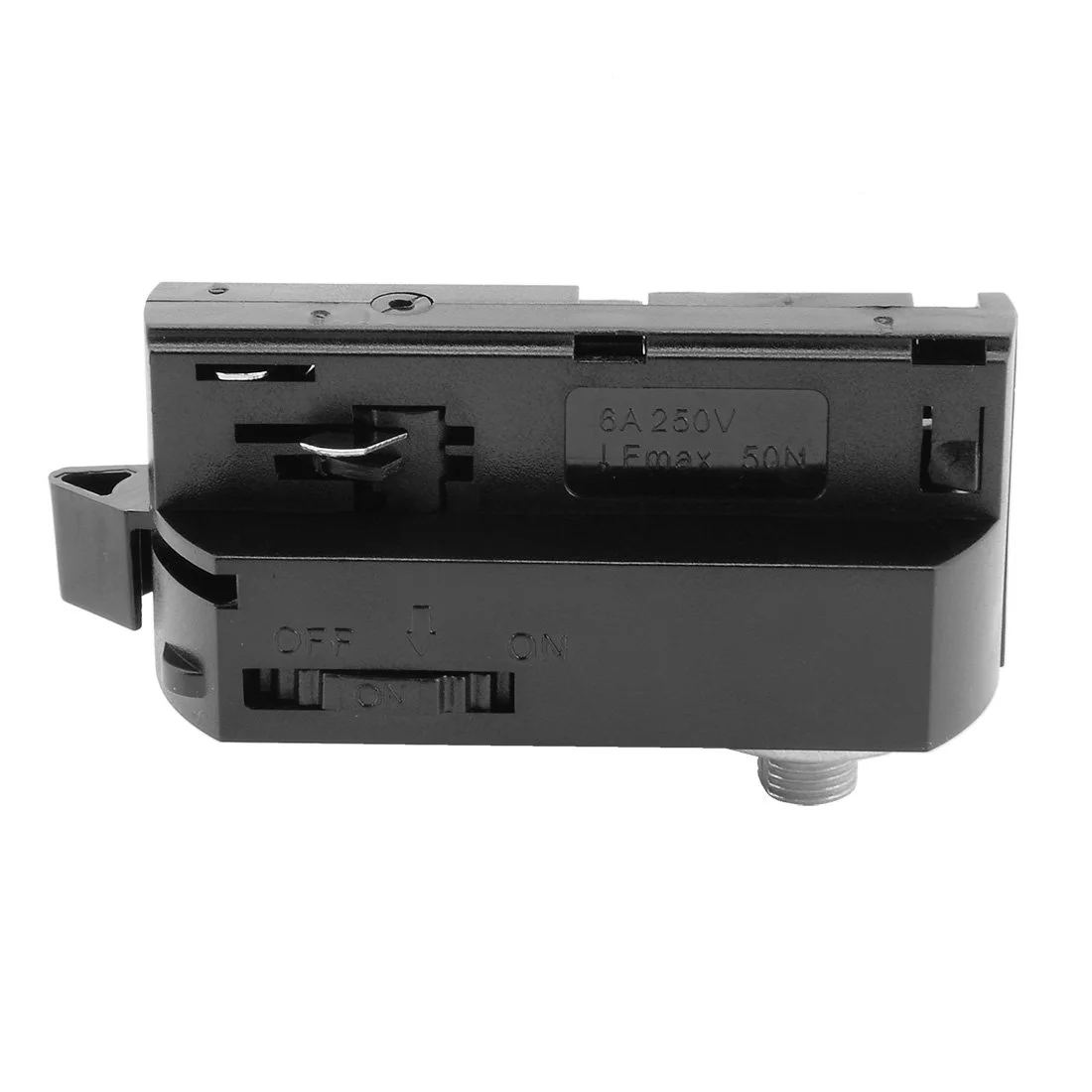 اتصال دهنده ریل چراغ روشنایی 3 سیمه، اتصالات روشنایی کنترل روشن/خاموش مدل GT-304 مشکی اتصال دهنده ریل چراغ روشنایی 3 سیمه، اتصالات روشنایی کنترل روشن/خاموش مدل GT-304 مشکی