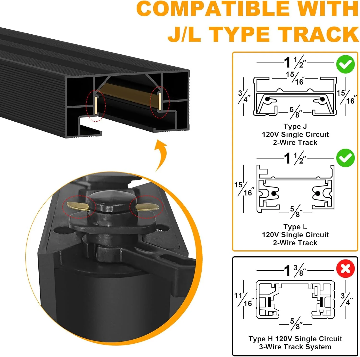 ریل نورپردازی مسیر، ریل سقفی 1 متری، اتصالات نورپردازی مسیر سقفی برای آشپزخانه، نورپردازی تاکیدی هنری