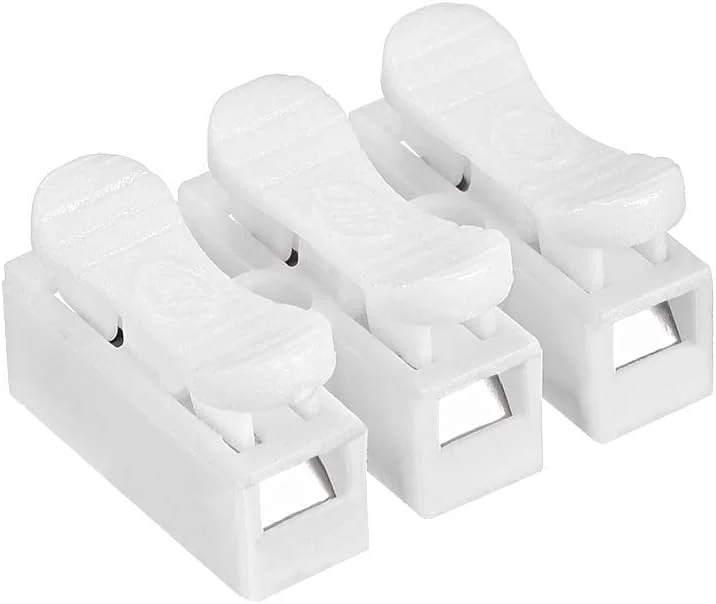 بسکتی 10 عددی کانکتور سریع 2P Ch2، ترمینال بلوک، کانکتور فنری سیم، اتصال سیم چراغ LED (3 کانال)