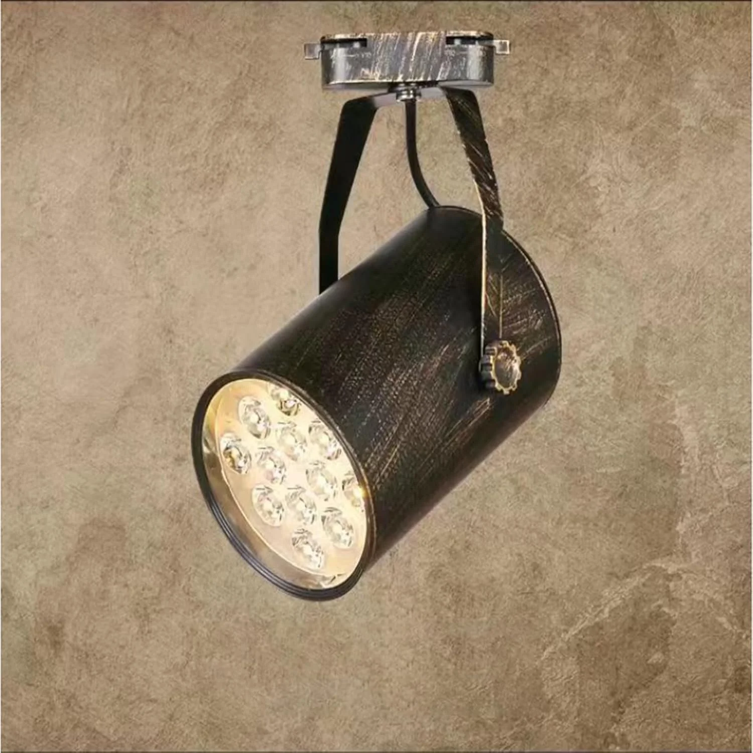 چراغ های ریلی رترو، چراغ ریلی LED سقفی یا دیواری، فلزی مدرن صنعتی مناسب آشپزخانه مدرن، حمام، اتاق نشیمن، سالن غذاخوری، راهرو