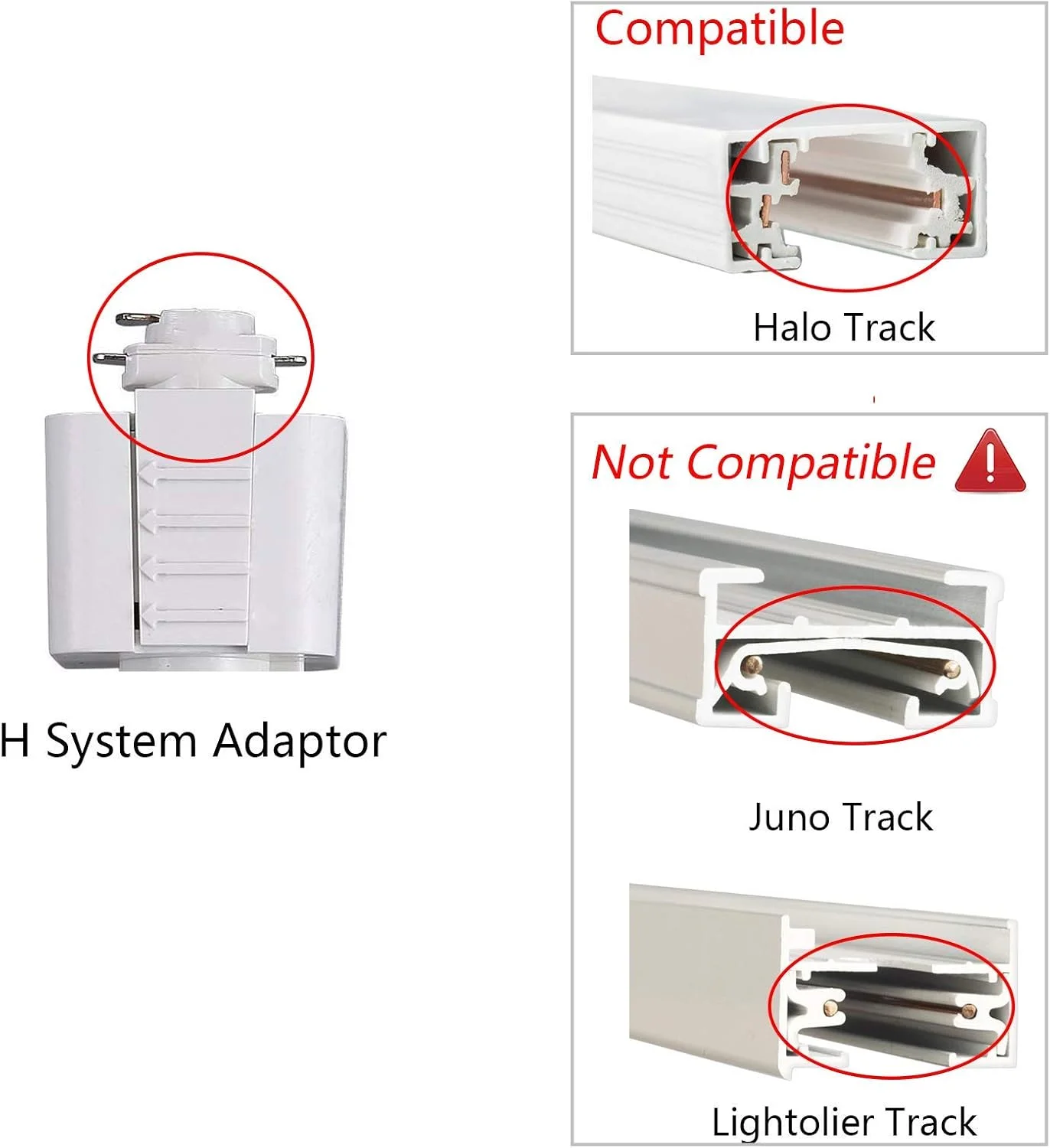 چراغ ریلی ال ای دی 8 وات CLOUDY BAY با قابلیت تنظیم نور، CRI90+ نور روز 5000K، چراغ ریلی با زاویه قابل تنظیم، زاویه 40 درجه برای نورپردازی تاکیدی، روکش سفید، نوع Halo - بسته 3 عددی