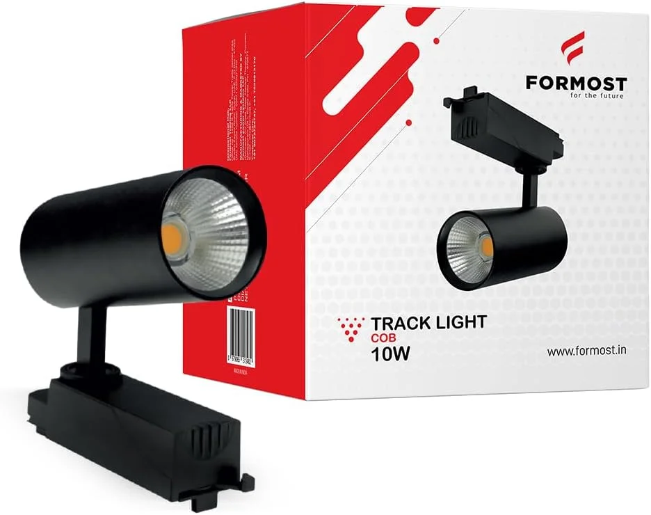 چراغ ریلی ال ای دی فورماست (10 وات، بسته 2 عددی)، چراغ سقفی داخلی، قابل تنظیم، آلومینیومی، چراغ نقطه ای چرخشی 360 درجه برای اتاق نشیمن/فروشگاه/گالری/مرکز خرید/نمایشگاه چراغ ریلی ال ای دی فورماست (10 وات، بسته 2 عددی)، چراغ سقفی داخلی، قابل تنظیم، آلومینیومی، چراغ نقطه ای چرخشی 360 درجه برای اتاق نشیمن/فروشگاه/گالری/مرکز خرید/نمایشگاه