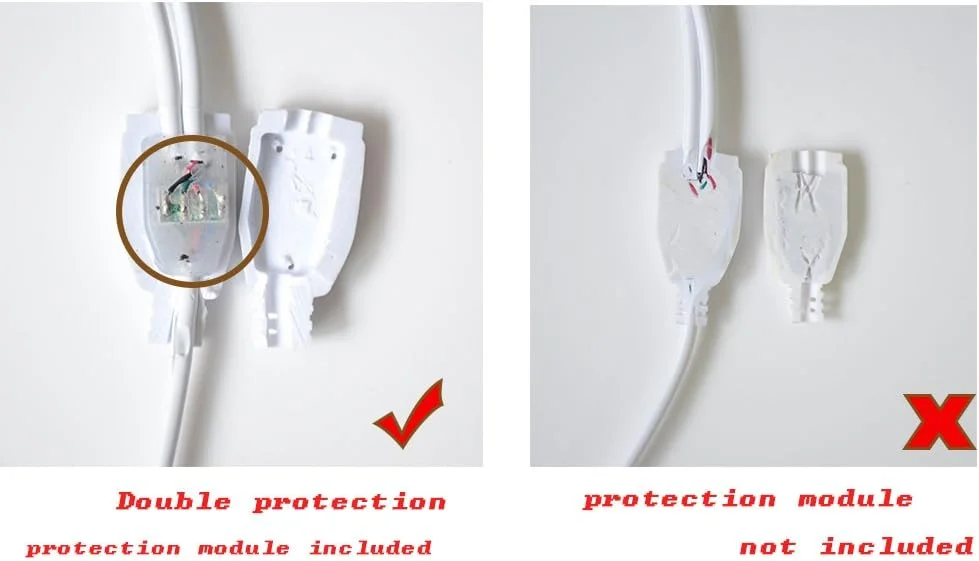 کابل اتصال مادگی 2 پورت به 1، کابل تقسیم 4 پین، اتصال دهنده نوار LED، تقسیم کننده 2 طرفه Y برای نوار چراغ LED RGB 5050 3528 با 6 دوشاخه نر 4 پین