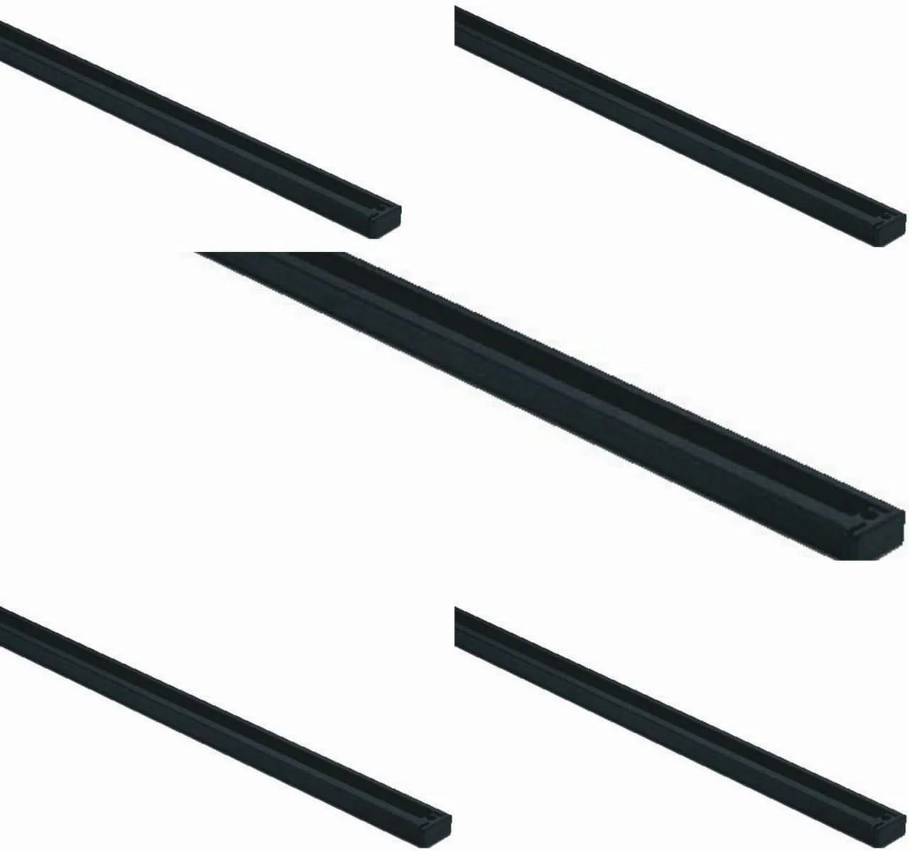 ریل چراغ LED یک متری مشکی (بسته 5 عددی)