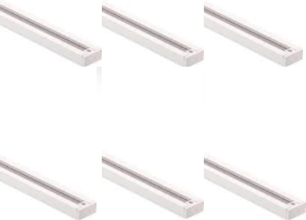 ریل یک متری چراغ ریلی LED رنگ سفید (بسته 6 عددی)