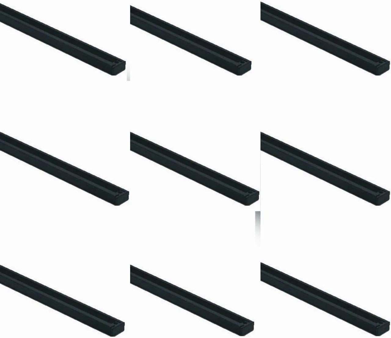ریل چراغ LED یک متری مشکی (بسته 9 عددی)
