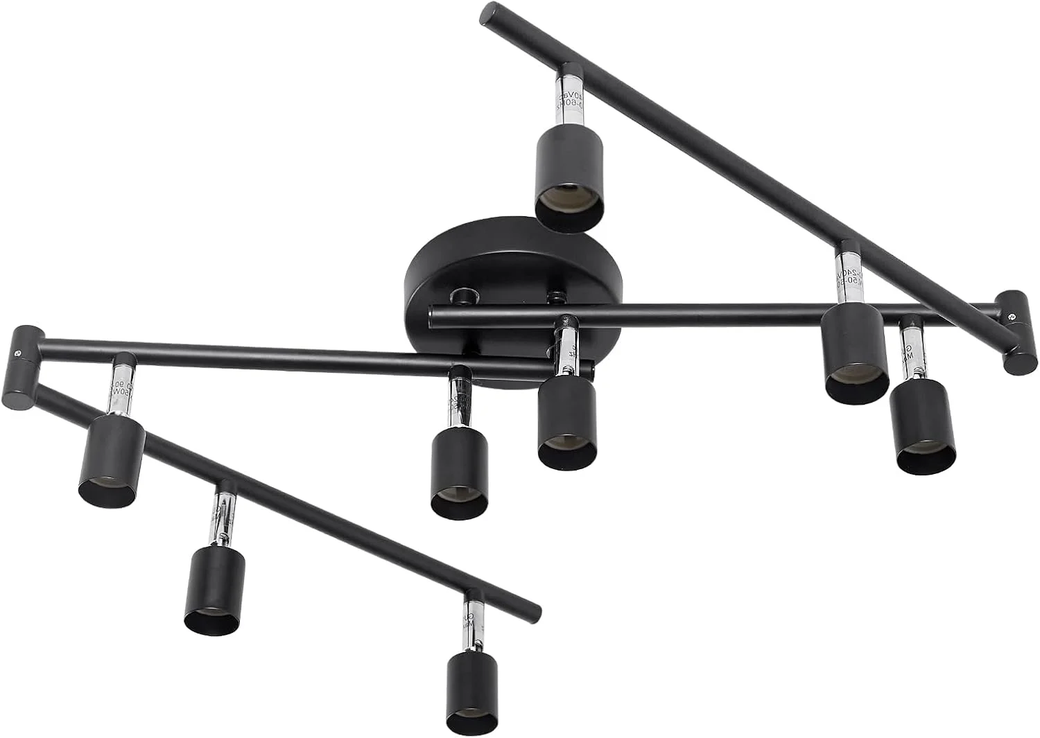 چراغ سقفی ریلی 8 شاخه انعطاف پذیر LABOREDUCER، چراغ های ریلی LED مشکی با بازوی چرخشی، نورافکن سقفی تاشو برای آشپزخانه، گالری، اتاق غذاخوری، اتاق خواب GU10 (لامپ شامل نمی شود) چراغ سقفی ریلی 8 شاخه انعطاف پذیر LABOREDUCER، چراغ های ریلی LED مشکی با بازوی چرخشی، نورافکن سقفی تاشو برای آشپزخانه، گالری، اتاق غذاخوری، اتاق خواب GU10 (لامپ شامل نمی شود)