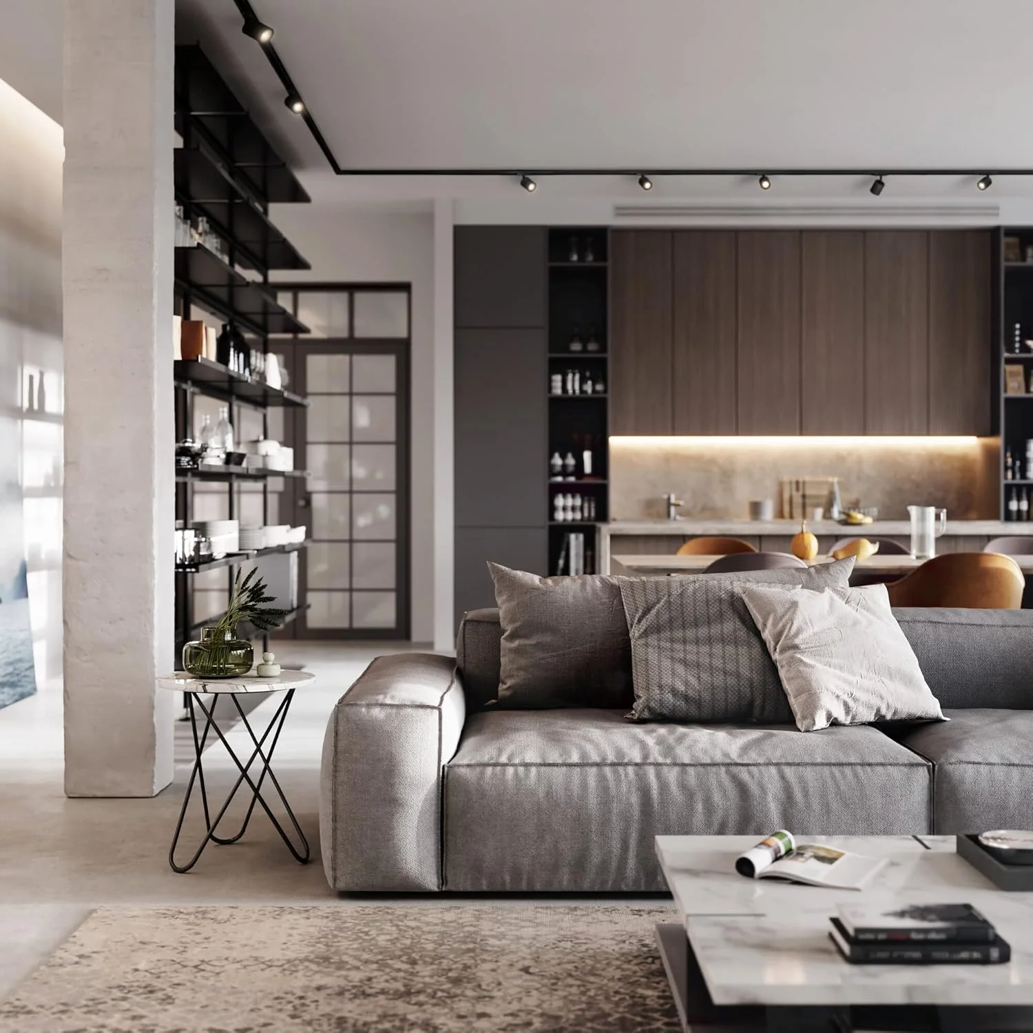 چراغ ریلی LEDVANCE مدل Track System mini luminaire Head، سفید، با پایه GU10، قابل نصب با لامپ معمولی یا هوشمند، هوشمند، وای فای، طراحی شبیه به اتاق زیر شیروانی، محافظت IP20