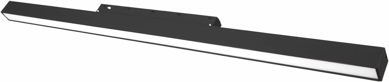 چراغ مغناطیسی | ال ای دی خطی | چراغ ریلی | نصب سطحی | چراغ سقفی (مشکی، 60 سانتی متر، سفید طبیعی 4000K)