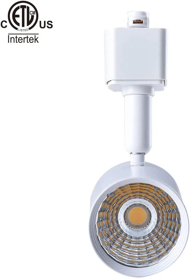 بسته 6 عددی چراغ ریلی LED Mirrea، سازگار با ریل روشنایی تک مداره نوع H، چراغ سقفی نقطه ای برای نورپردازی تاکیدی، روشنایی آثار هنری دیواری و نمایشگاهی، 6.5 وات 24 درجه، سفید (سفید خنثی 4000K)