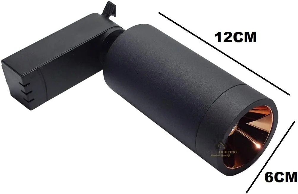 چراغ ریلی ال ای دی 12 وات موفاسا با بدنه مشکی و روکش رزگلد (مناسب سیستم ریلی) | ریل شامل نمی شود | (سفید گرم) چراغ ریلی ال ای دی 12 وات موفاسا با بدنه مشکی و روکش رزگلد (مناسب سیستم ریلی) | ریل شامل نمی شود | (سفید گرم)