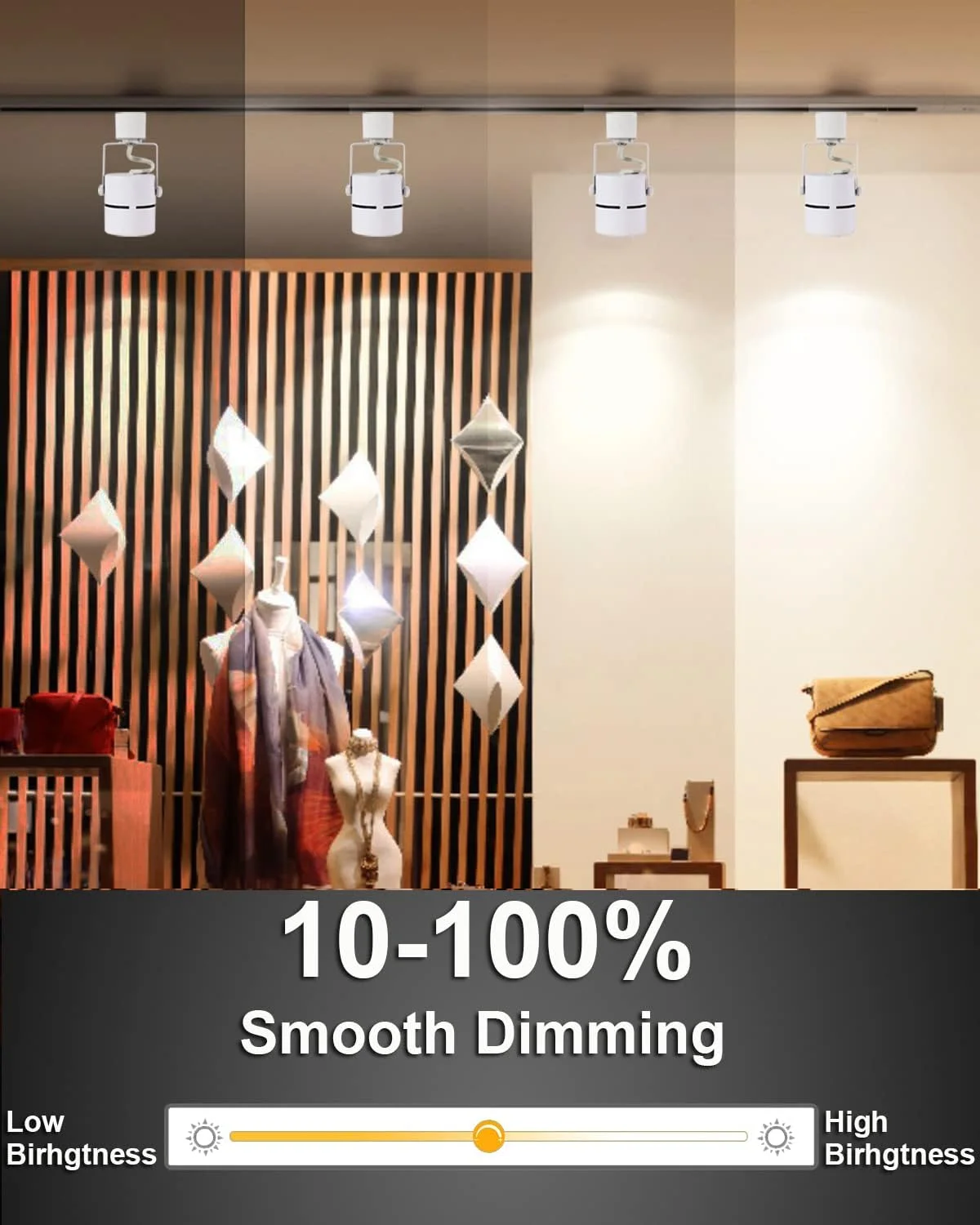 چراغ های ریلی ال ای دی 10 واتی Motrackcao، چراغ های ریلی قابل تنظیم برای آثار هنری خرده فروشی، سفید سرد، 4000K-H، 1000LM-120V، زاویه 24 درجه، نوع هالو (سفید) چراغ های ریلی ال ای دی 10 واتی Motrackcao، چراغ های ریلی قابل تنظیم برای آثار هنری خرده فروشی، سفید سرد، 4000K-H، 1000LM-120V، زاویه 24 درجه، نوع هالو (سفید)