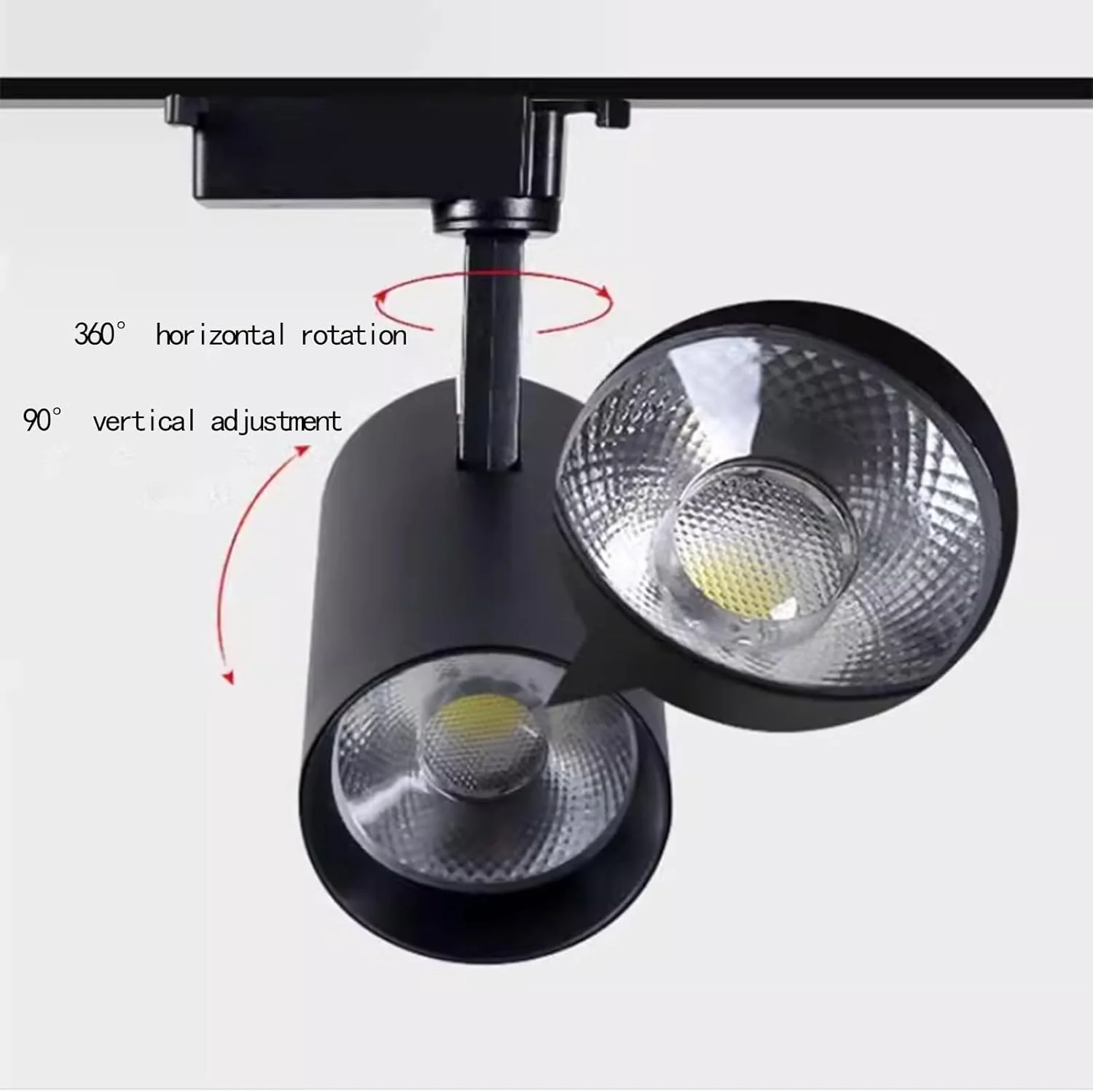 چراغ های ریلی سقفی مشکی NDEML، چراغ های ال ای دی ریلی، نورافکن سقفی سفید سرد، مناسب برای ریل های تک مداره نوع H تجاری چراغ های ریلی سقفی مشکی NDEML، چراغ های ال ای دی ریلی، نورافکن سقفی سفید سرد، مناسب برای ریل های تک مداره نوع H تجاری