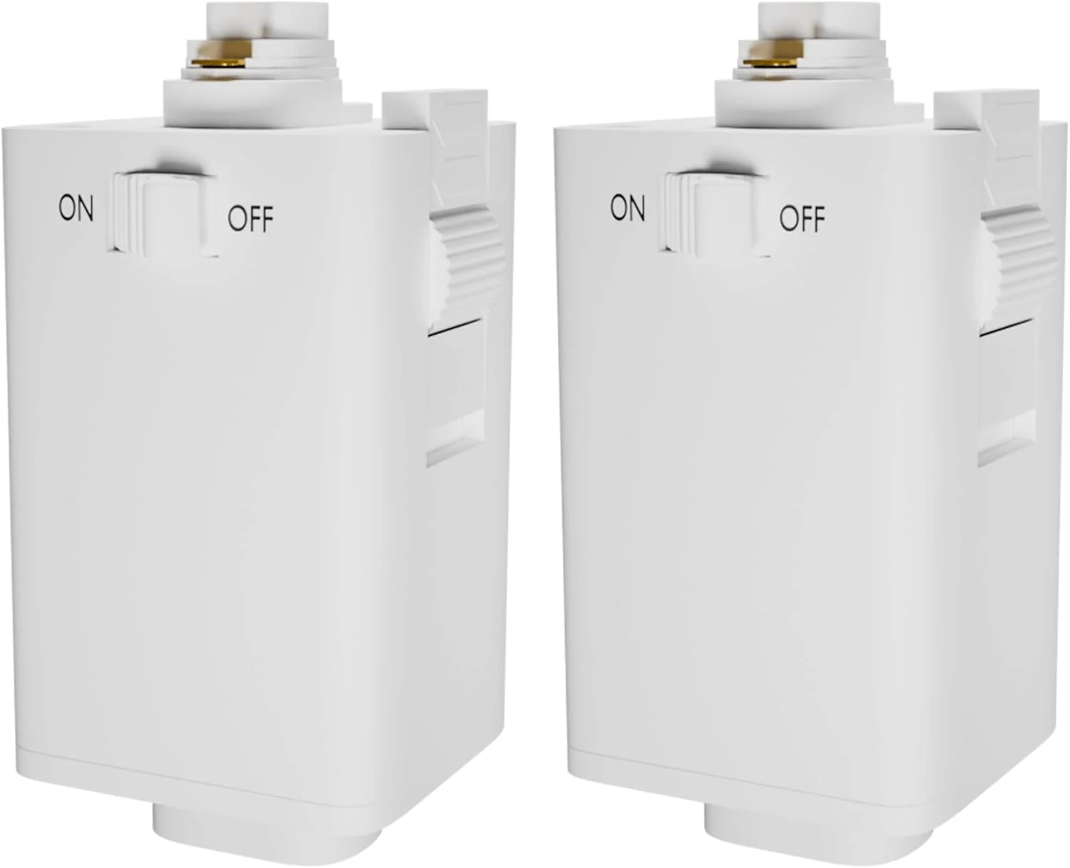 آداپتور آویز ریلی OHLECTRIC - آداپتور چراغ ریلی با سیستم روشنایی ریلی نوع H - آداپتور ریل هالو از وزن حداکثر 10 پوند و سیم SVT 18/3 پشتیبانی می کند - سفید، بسته 2 عددی - OL-44067