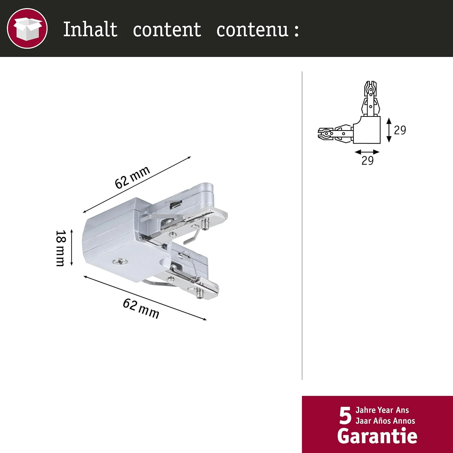 سیستم میله باس پاولمان 97648، فلزی، نقره ای