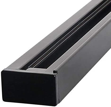 ست چراغ های ریلی ال ای دی مستطیلی روشنایی و نور روشنی (طول 1 متر، بدنه مشکی، فلزی)