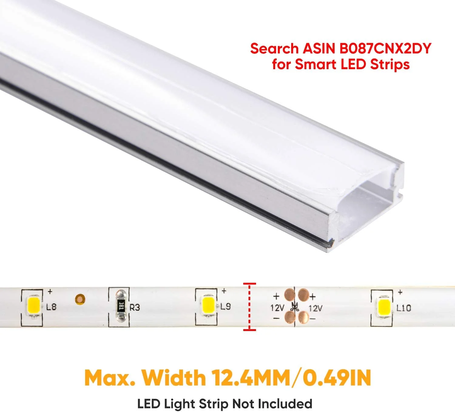 پروفیل آلومینیومی دیفیوزر LED Shine Decor برای نوارهای چراغ RGB هوشمند 12 ولت، بسته 10 عددی U شکل 1 متری نقره ای، محفظه پروفیل نصب دیواری نگهدارنده LED با پوشش شیری و لوازم جانبی کامل نصب پروفیل آلومینیومی دیفیوزر LED Shine Decor برای نوارهای چراغ RGB هوشمند 12 ولت، بسته 10 عددی U شکل 1 متری نقره ای، محفظه پروفیل نصب دیواری نگهدارنده LED با پوشش شیری و لوازم جانبی کامل نصب