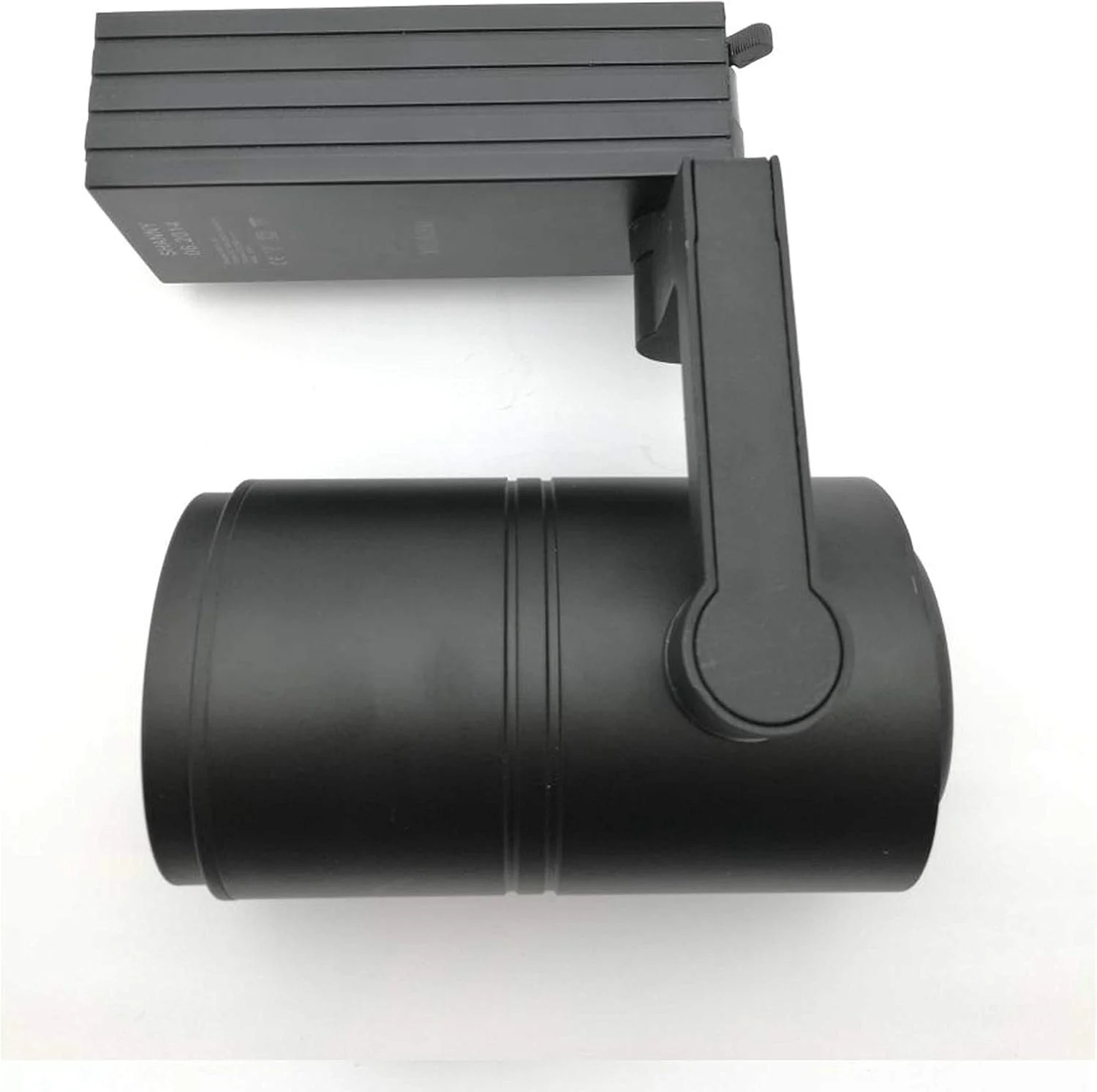 نورپردازی ریلی ال ای دی قابل تنظیم شنی، بدنه مشکی، نور نقطه ای رنگ سفید مناسب برای نورپردازی متمرکز فروشگاه