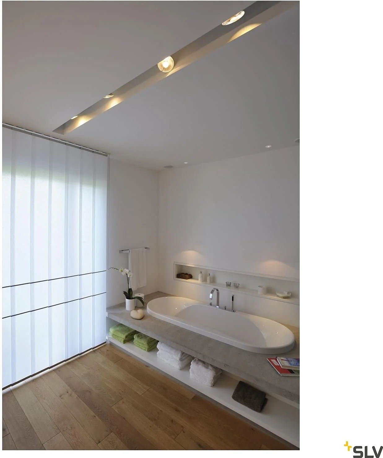 چراغ ریلی تک فاز SLV، آلومینیوم، 50 وات، خاکستری