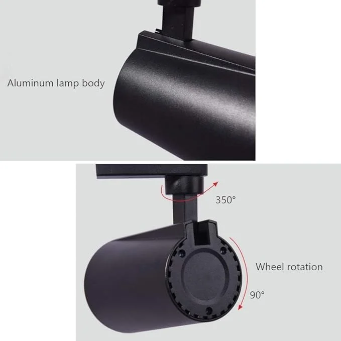 چراغ ریلی ال ای دی 30 وات COB – چراغ ریلی سقفی مشکی قابل تنظیم برای فروشگاه، گالری، دفتر و خانه – روشنایی تجاری کارآمد و روشن چراغ ریلی ال ای دی 30 وات COB – چراغ ریلی سقفی مشکی قابل تنظیم برای فروشگاه، گالری، دفتر و خانه – روشنایی تجاری کارآمد و روشن