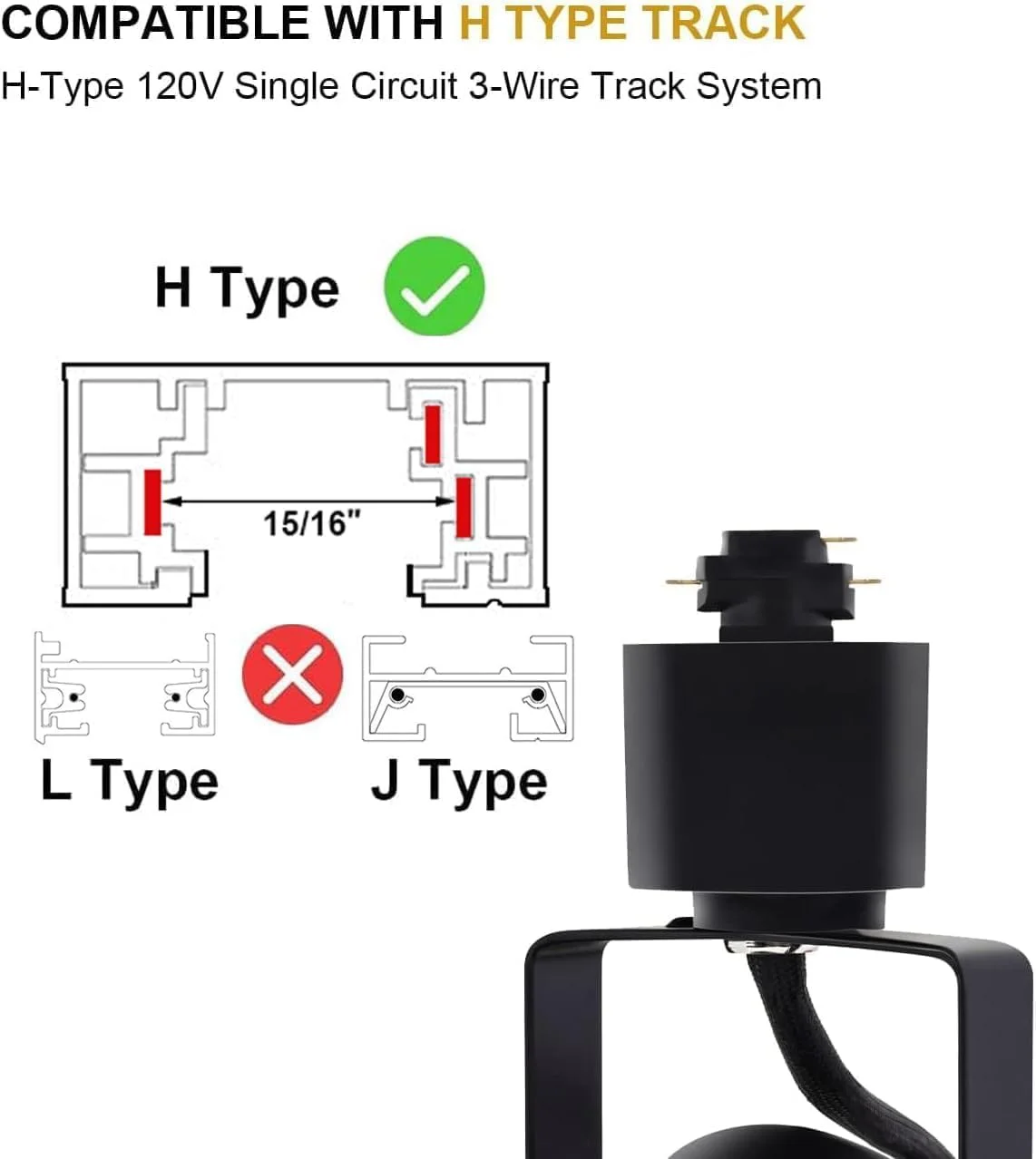 چراغ های ریلی 10 واتی STEAIRE، 3000K سفید گرم، چراغ های LED دیمر پذیر برای نورپردازی تاکیدی، فروشگاه ها، آشپزخانه، آثار هنری، چراغ ریلی خطی 120 ولت نوع H-CRI90+ 24° - بسته 12 عددی (مشکی)