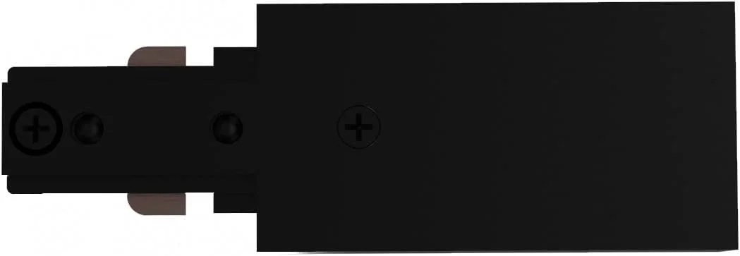 اتصال انتهایی ریل چراغ روشنایی، مدل H، مشکی