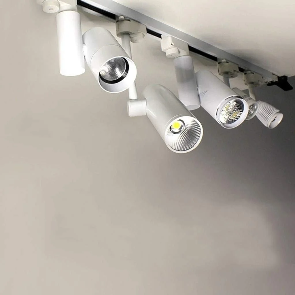 چراغ ریلی ال ای دی ZHANGBD، چراغ سقفی مدرن آشپزخانه، نورافکن، چراغ دیواری برای راهرو، گالری، اتاق خواب (رنگ: مشکی)