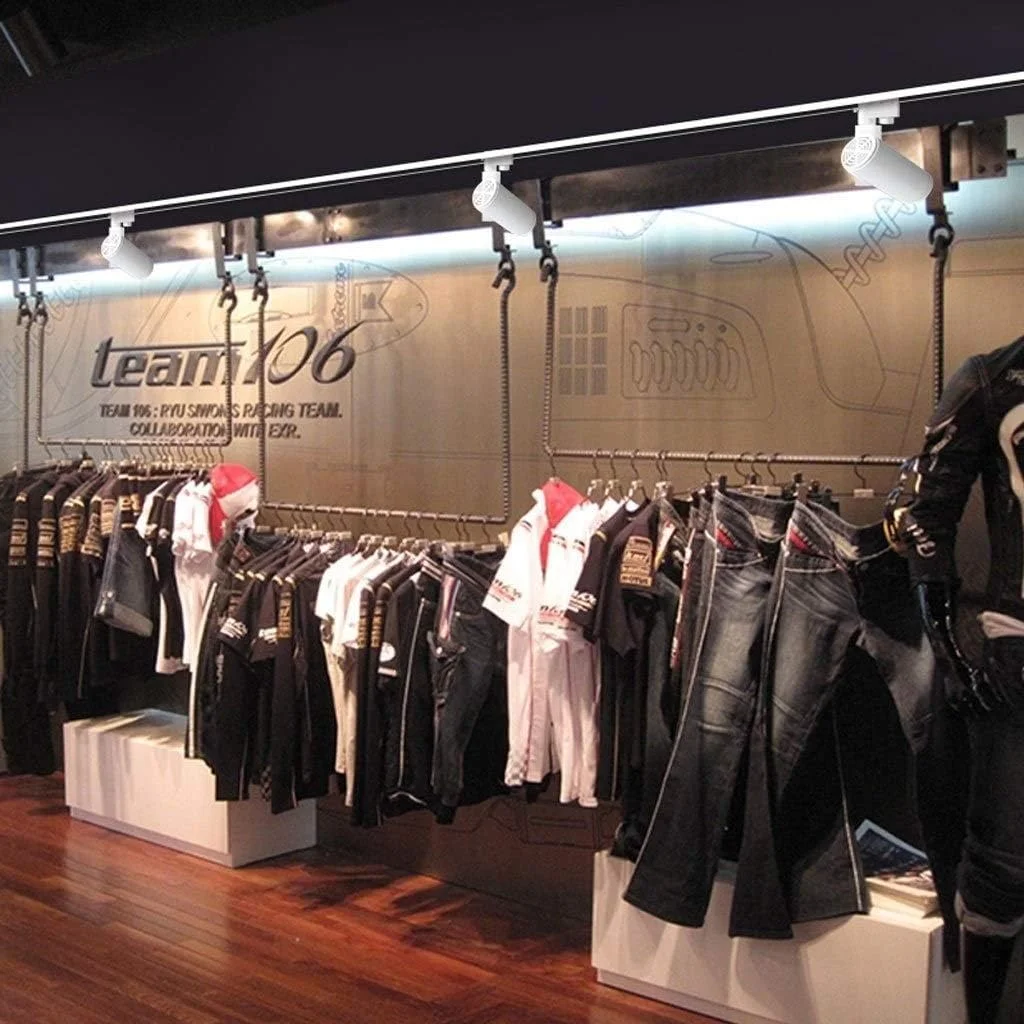 چراغ ریلی ال ای دی ZHANGBD، چراغ سقفی مدرن آشپزخانه، نورافکن، چراغ دیواری برای راهرو، گالری، اتاق خواب (رنگ: مشکی)