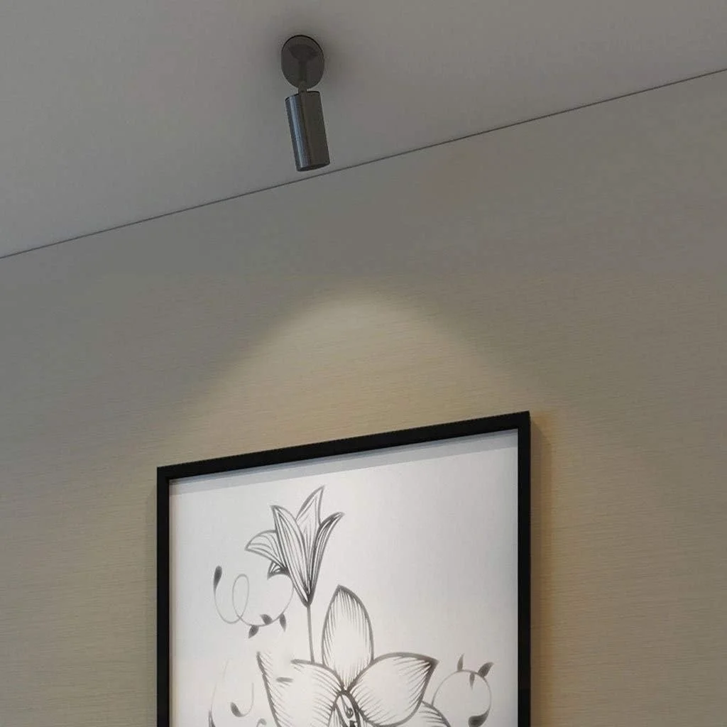 چراغ دیواری ال ای دی مینی 5 وات ZHANGBD با قابلیت تنظیم زاویه، مناسب برای نورپردازی پس زمینه دیوار، آثار هنری و تاج تخت (رنگ: مشکی، اندازه: 5 وات)