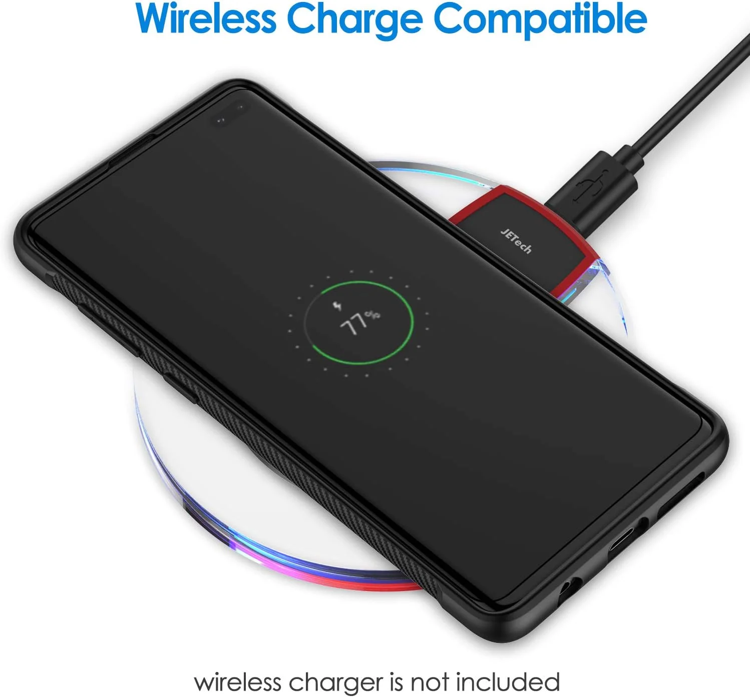 کاور باریک JETech با طرح فیبر کربن برای گوشی سامسونگ گلکسی S10 پلاس