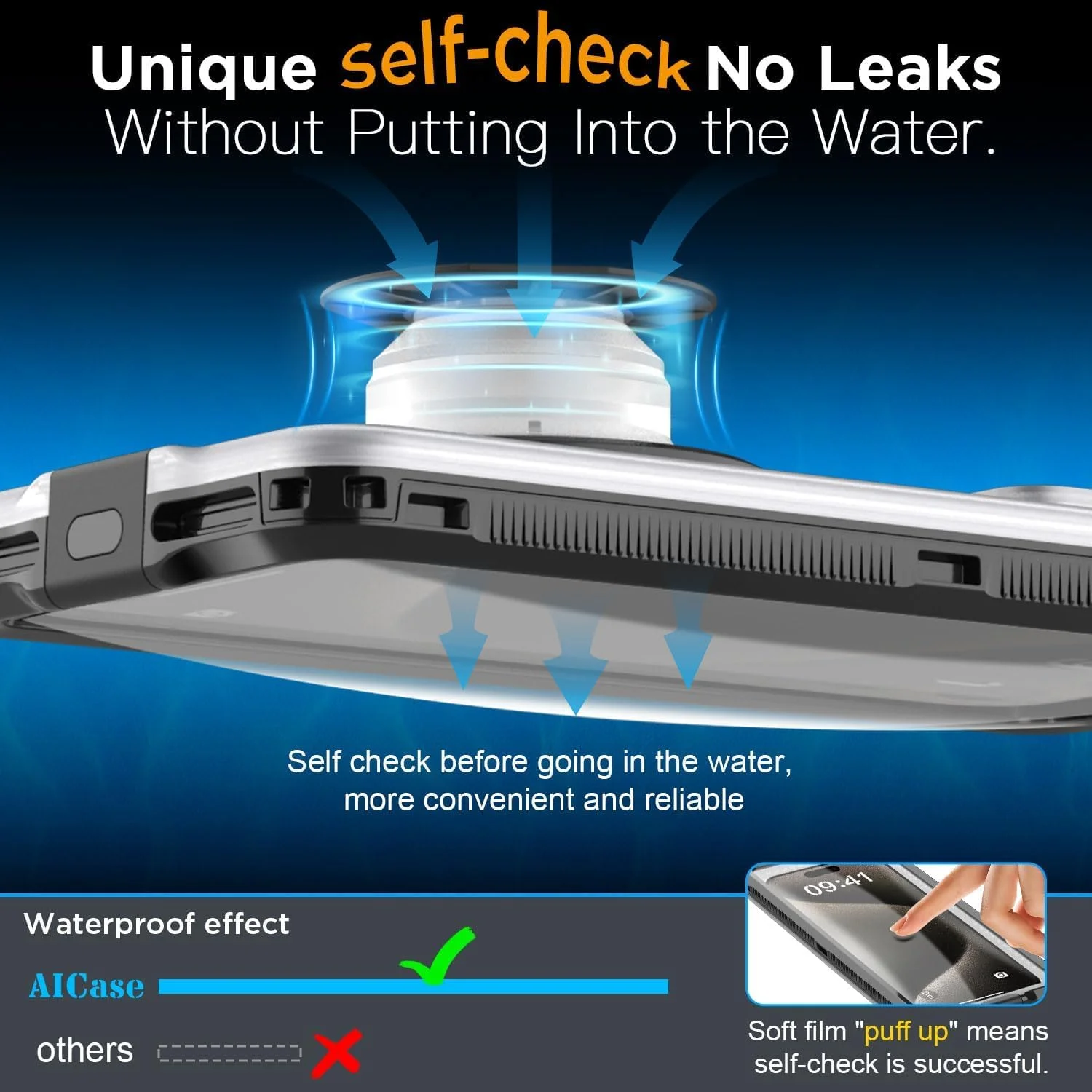 کیف ضد آب گوشی برای سامسونگ، کیف خشک و ضد آب جهانی با عملکرد خودآزمایی، مناسب ساحل و مسافرت، مناسب غواصی برای گوشی های سامسونگ S24/S23/S22 و گوشی های موبایل سامسونگ تا 6.9 اینچ کیف ضد آب گوشی برای سامسونگ، کیف خشک و ضد آب جهانی با عملکرد خودآزمایی، مناسب ساحل و مسافرت، مناسب غواصی برای گوشی های سامسونگ S24/S23/S22 و گوشی های موبایل سامسونگ تا 6.9 اینچ