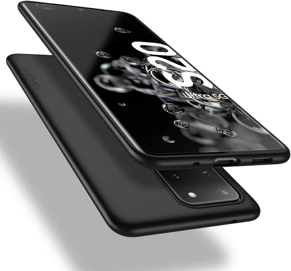 کاور محافظ گوشی سامسونگ گلکسی S20 Ultra 5G مدل X-Level، باریک و نرم از جنس TPU، پوشش مات ضد اثر انگشت - مشکی