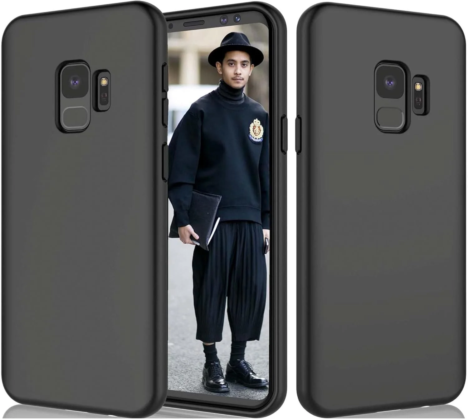 قاب گوشی سامسونگ گلکسی اس 9، باریک، TPU نرم، فوق العاده نازک، پوشش مات، سازگار با سامسونگ گلکسی اس 9 (مشکی)