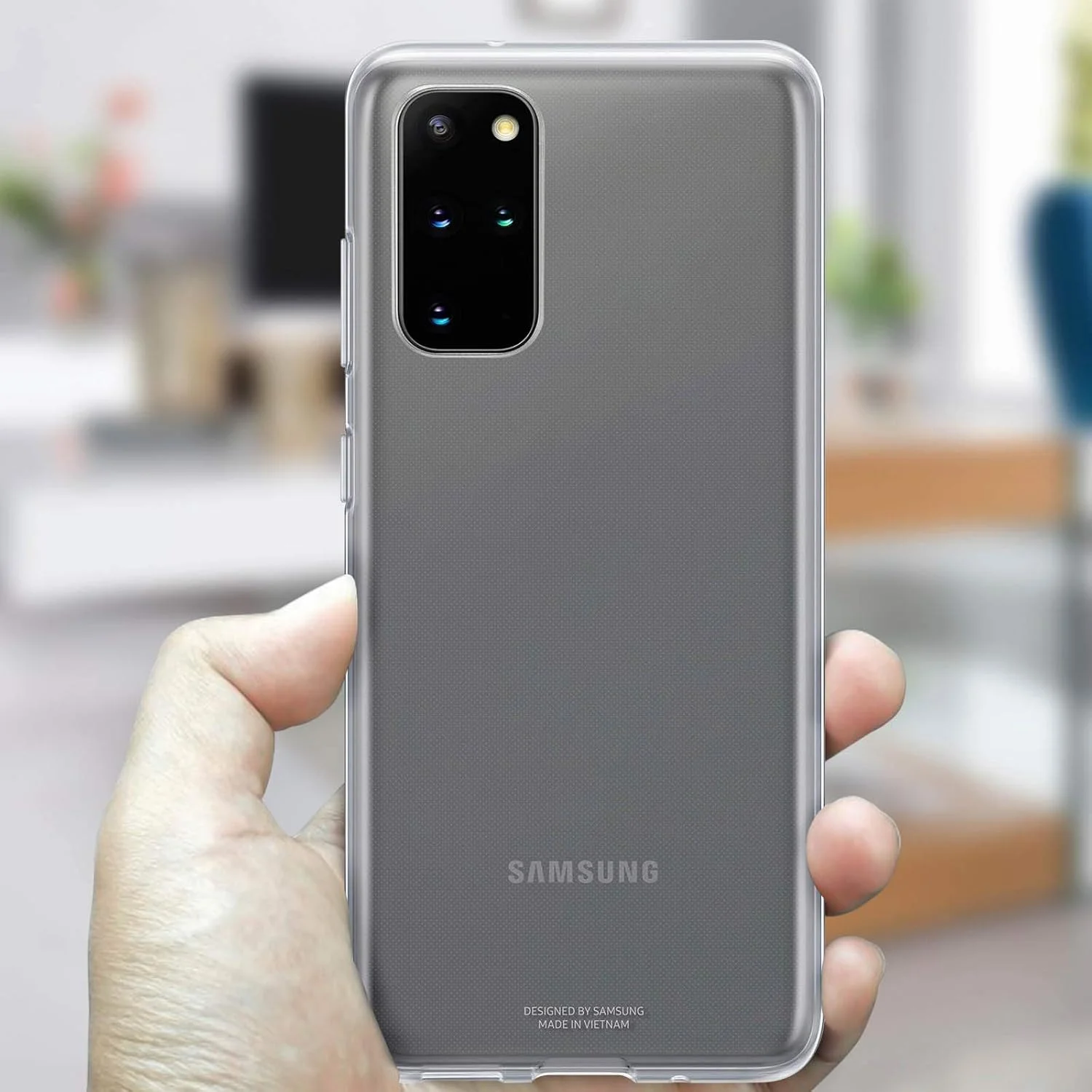 قاب محافظ شفاف اصلی سامسونگ گلکسی اس 20 پلاس 5G قاب محافظ شفاف اصلی سامسونگ گلکسی اس 20 پلاس 5G