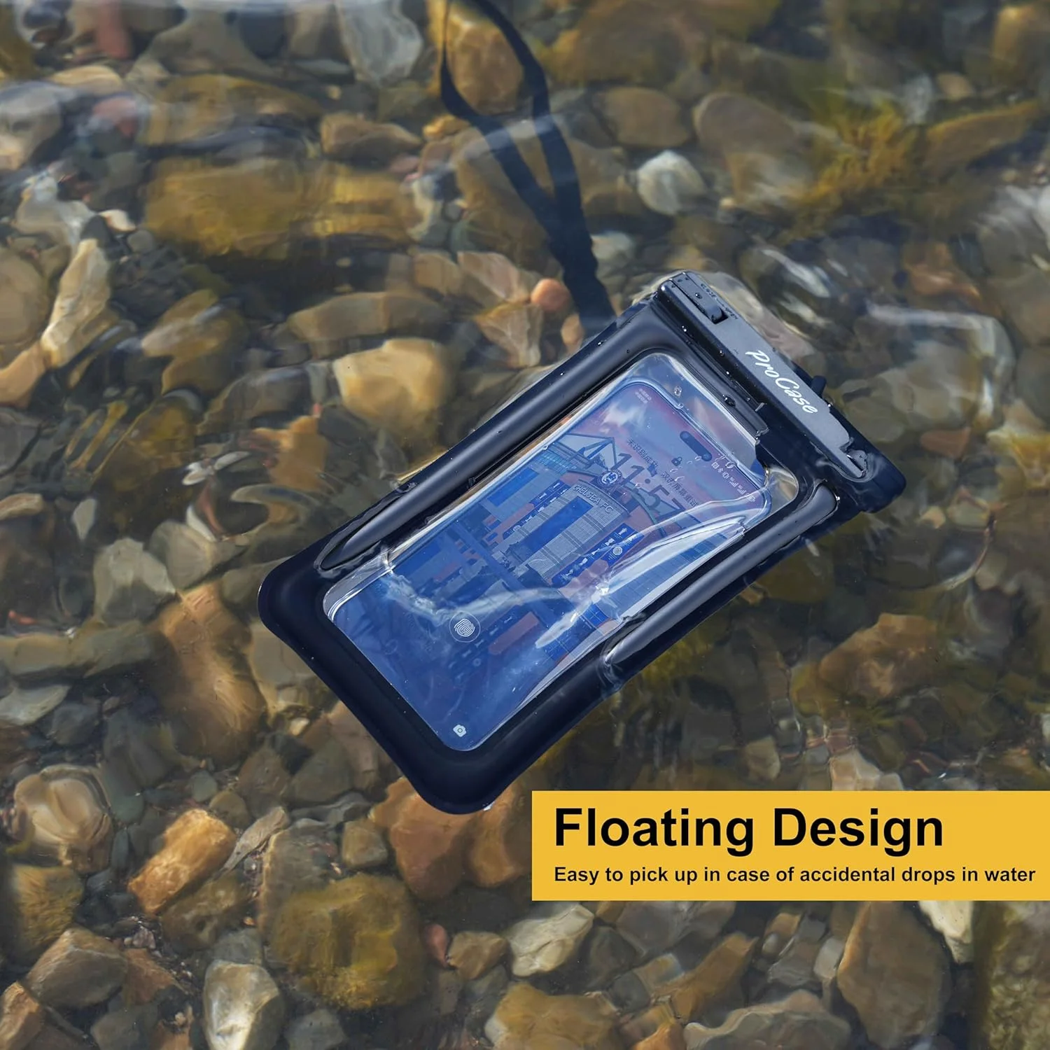 کیف ضد آب شناور ProCase برای گوشی، کیف خشک زیر آب برای آیفون 17 16 15 14 13 12 11 پرو مکس ایر XS XR X، گلکسی S23 S22 Ultra تا 7.0 اینچ - بسته 2 عددی، مشکی کیف ضد آب شناور ProCase برای گوشی، کیف خشک زیر آب برای آیفون 17 16 15 14 13 12 11 پرو مکس ایر XS XR X، گلکسی S23 S22 Ultra تا 7.0 اینچ - بسته 2 عددی، مشکی
