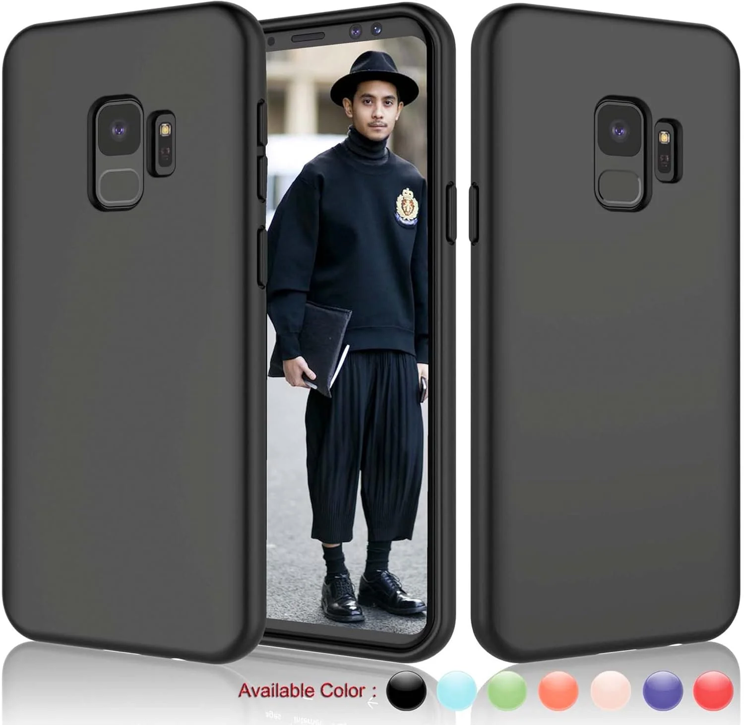 قاب گوشی سامسونگ گلکسی اس 9، باریک، TPU نرم، فوق العاده نازک، پوشش مات، سازگار با سامسونگ گلکسی اس 9 (مشکی) قاب گوشی سامسونگ گلکسی اس 9، باریک، TPU نرم، فوق العاده نازک، پوشش مات، سازگار با سامسونگ گلکسی اس 9 (مشکی)